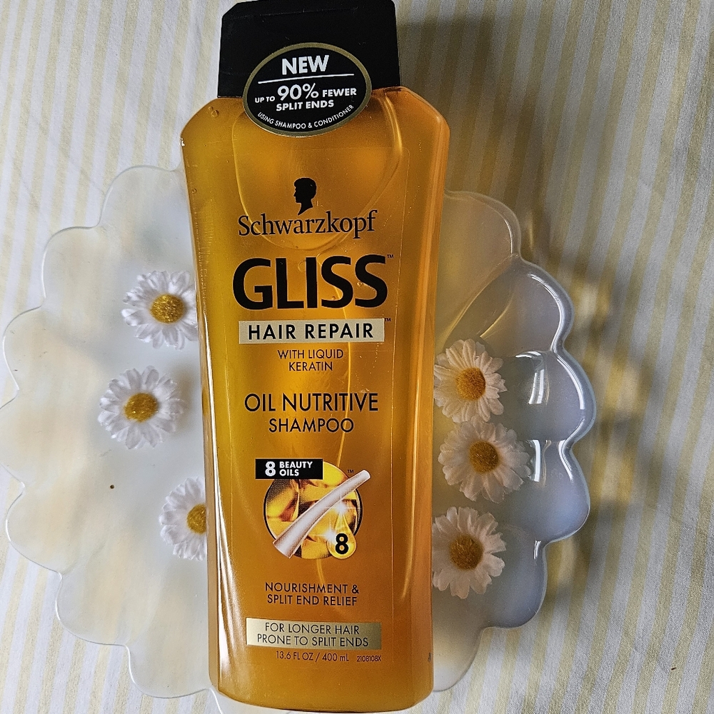 Gliss HAIR REPAIR Oil Nutritive Shampoo with LIQUID KERATIN. 13.6 fl oz.